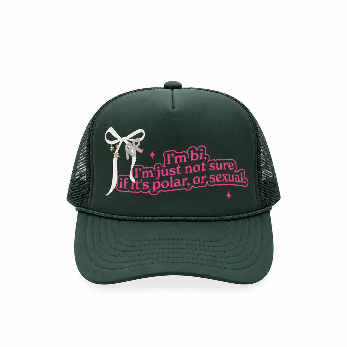 I’m Bi - Hunter Green Foam Trucker Hat