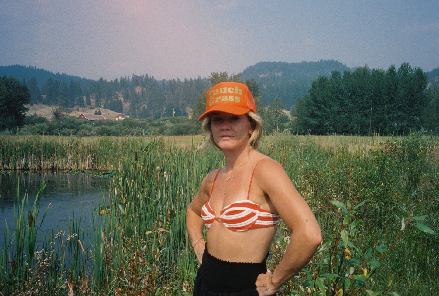 “Touch Grass” Trucker Hat