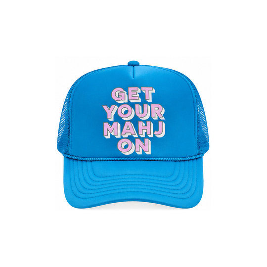 Get Your Mahj On - Blue Foam Trucker Hat