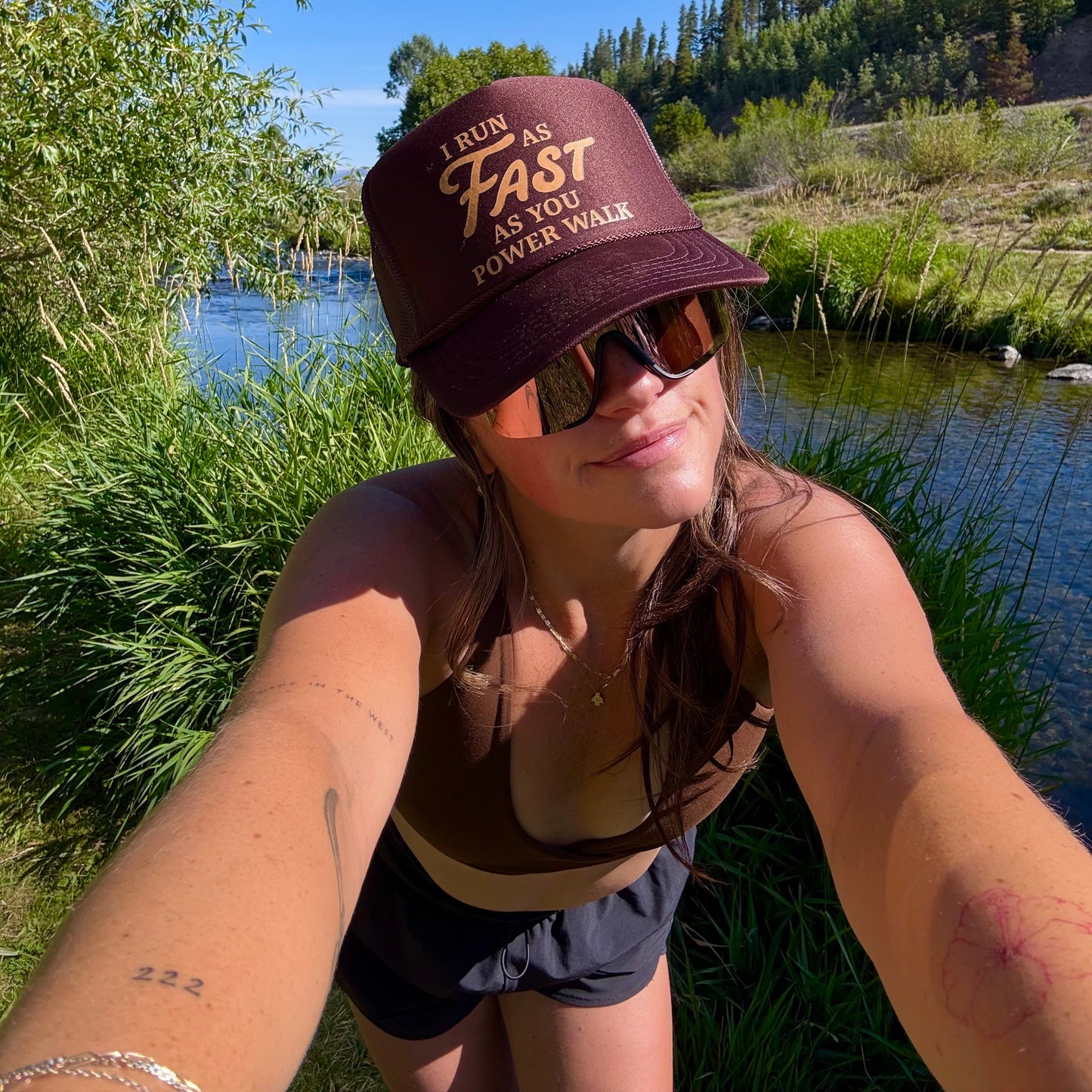 “I Run As Fast As You Power Walk” Trucker Hat