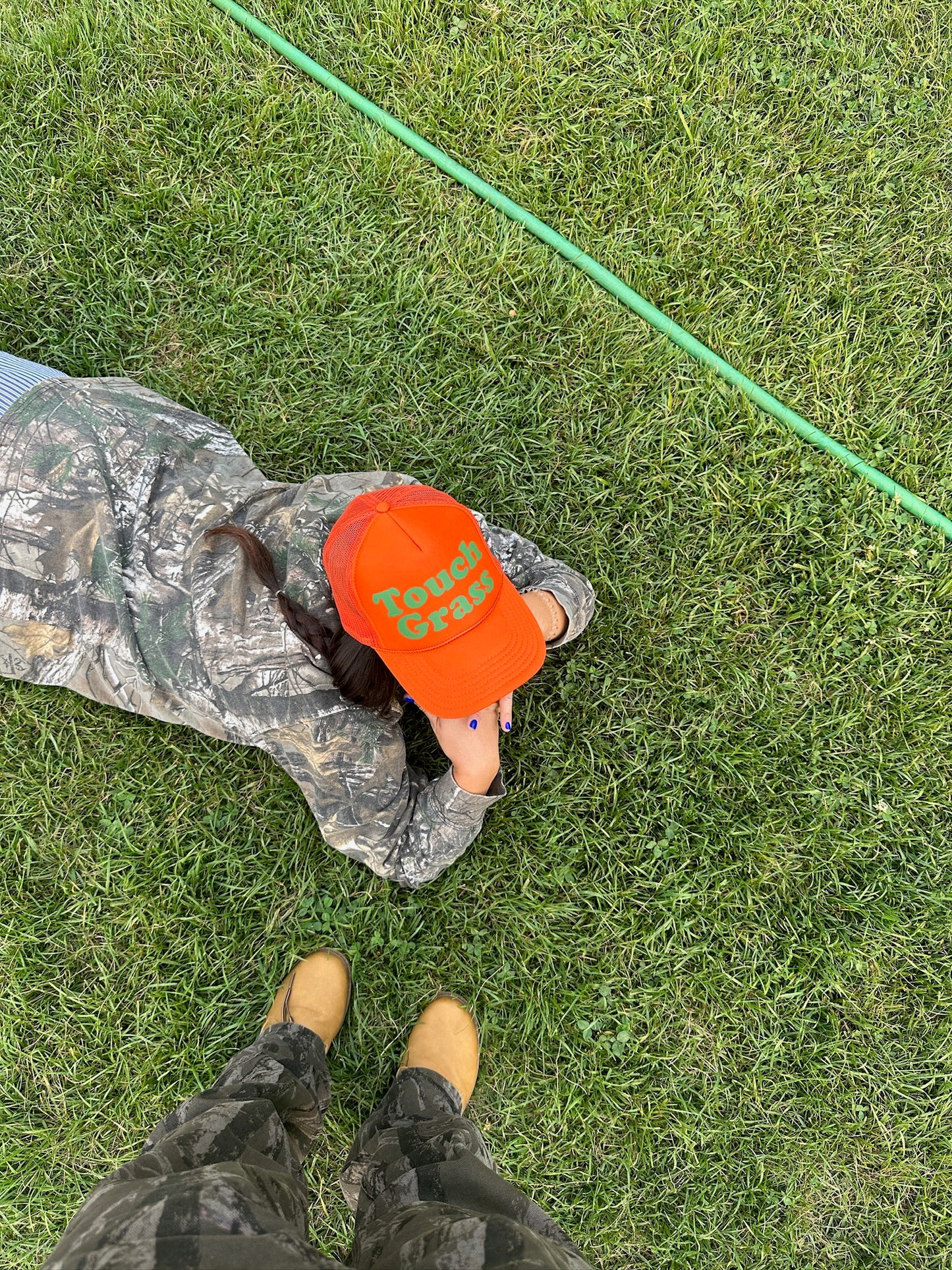 “Touch Grass” Trucker Hat