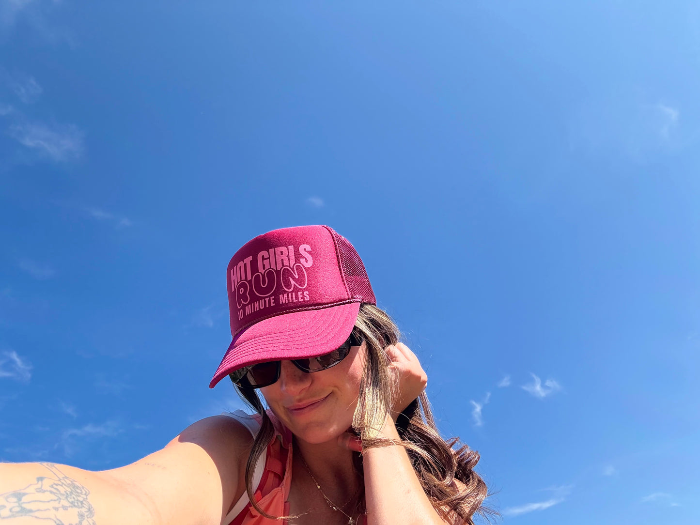“Hot Girls Run 10 Minute Miles” Trucker Hat