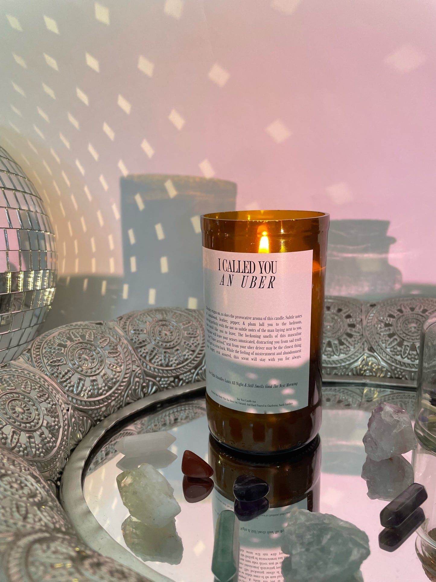 “I Called You An Uber” Candle