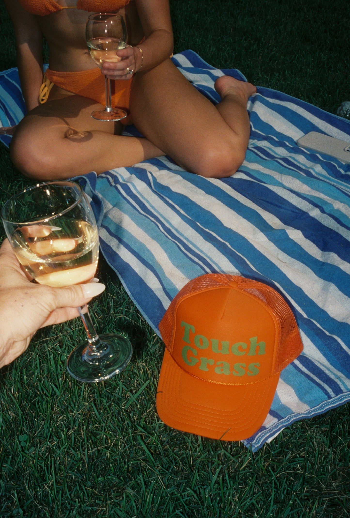 “Touch Grass” Trucker Hat