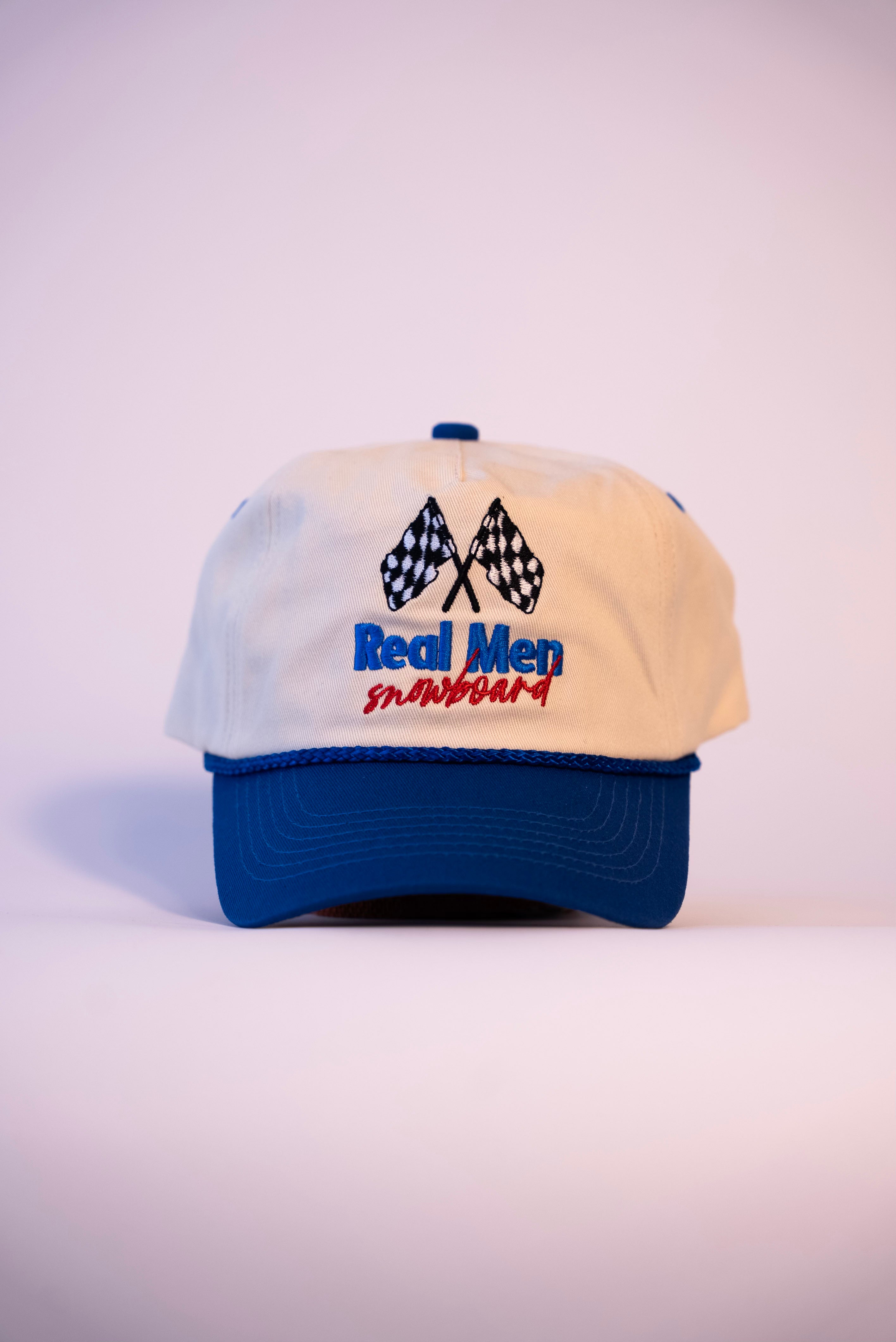 Real Men Snowboard Vintage Trucker Hat