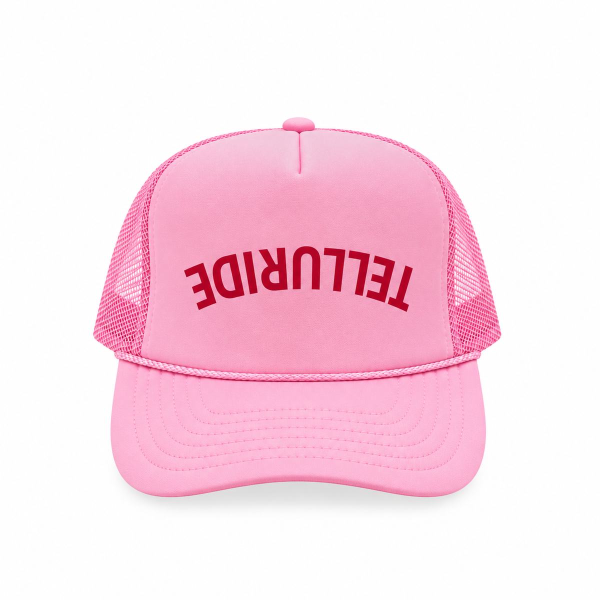 Upside Down Telluride - Pink Foam Trucker Hat