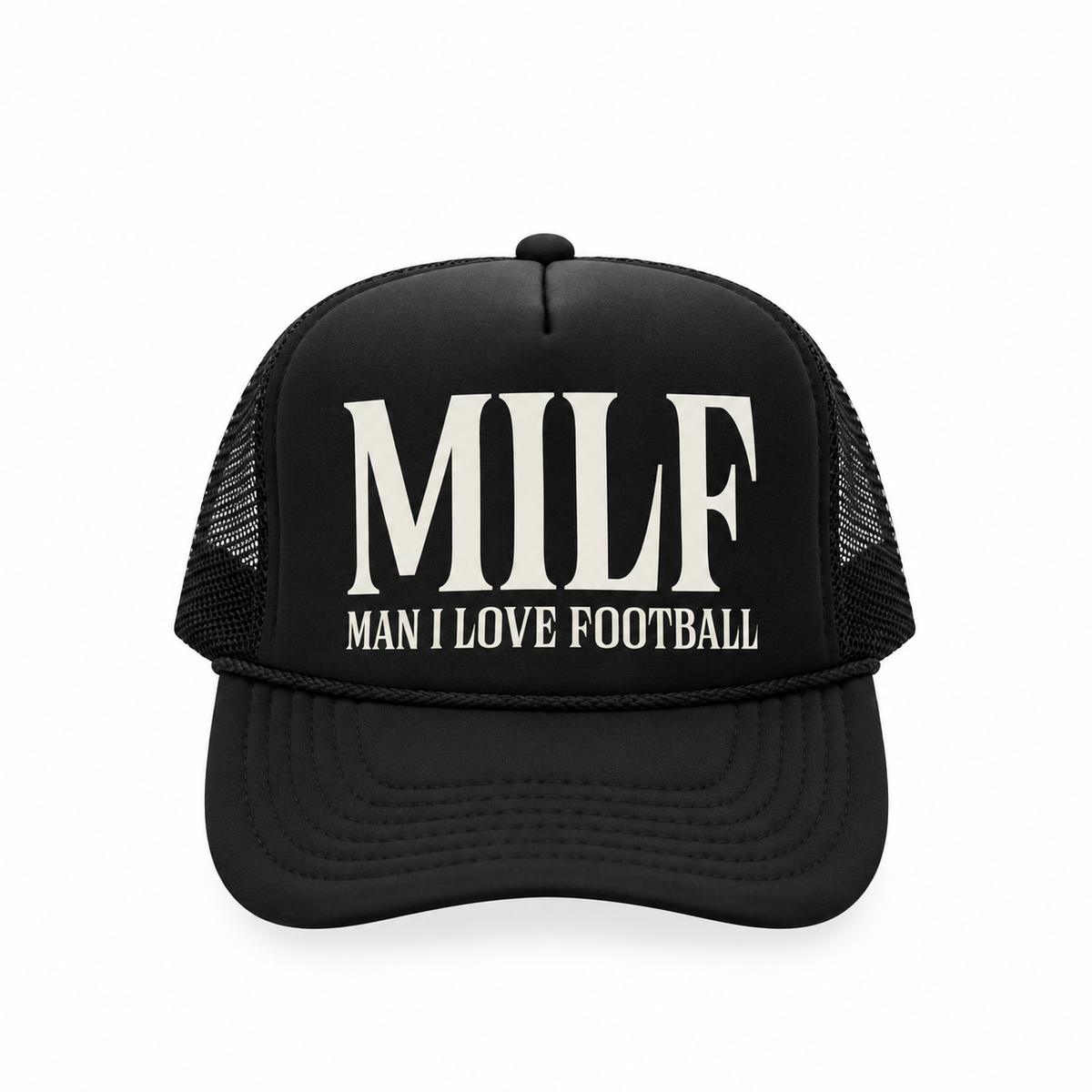 Man I Love Football - Black Foam Trucker Hat
