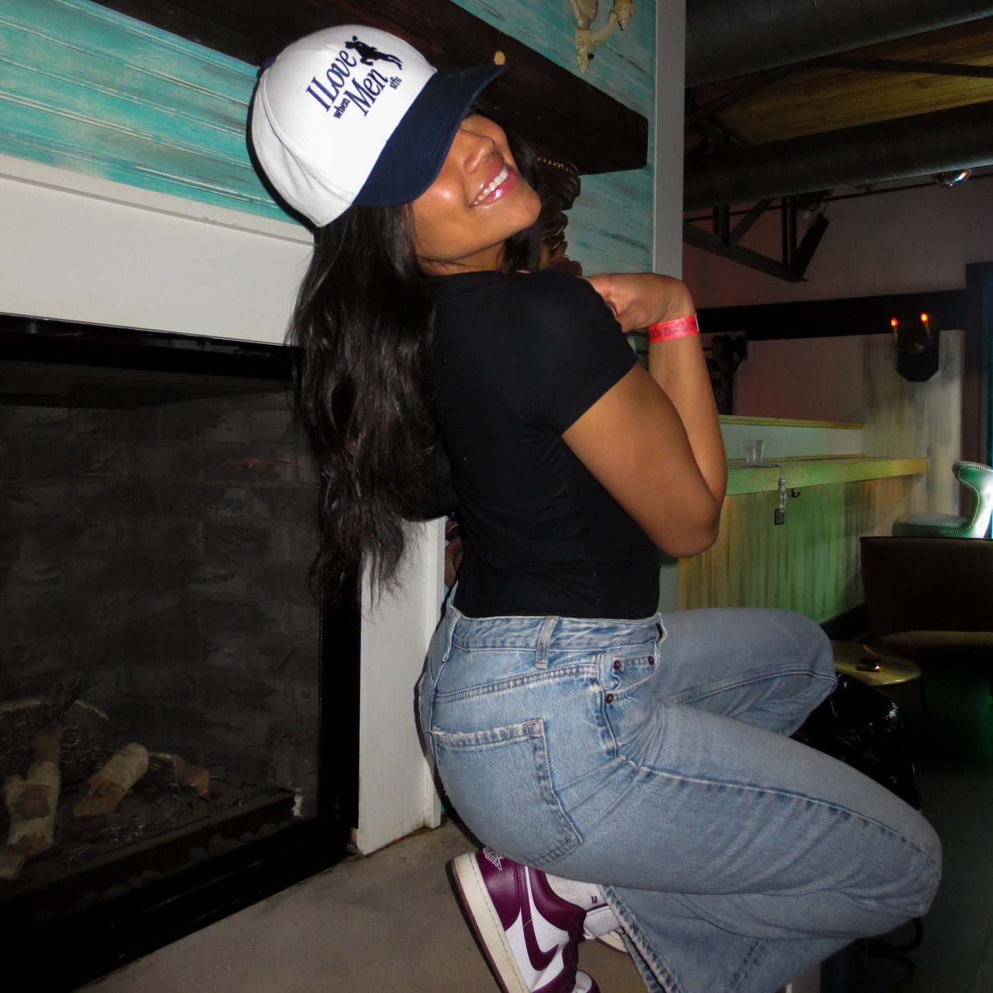 "I Love Men" Vintage Trucker Hat