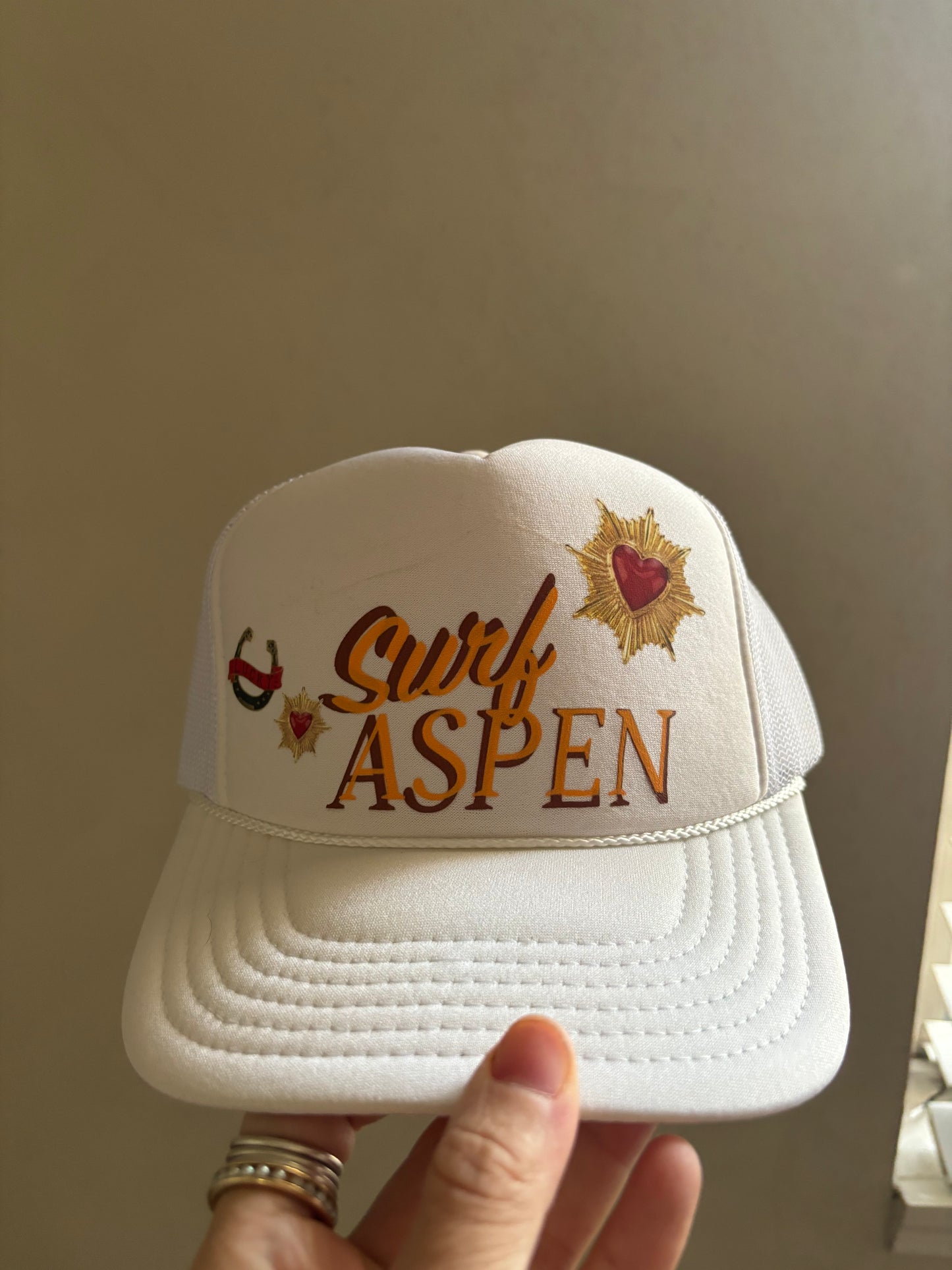 Surf Aspen Rodeo - White Foam Trucker Hat