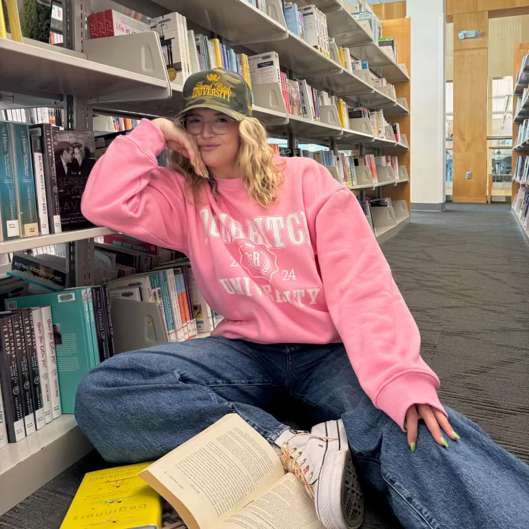 Dumb University - Heavyweight Pink Crewneck