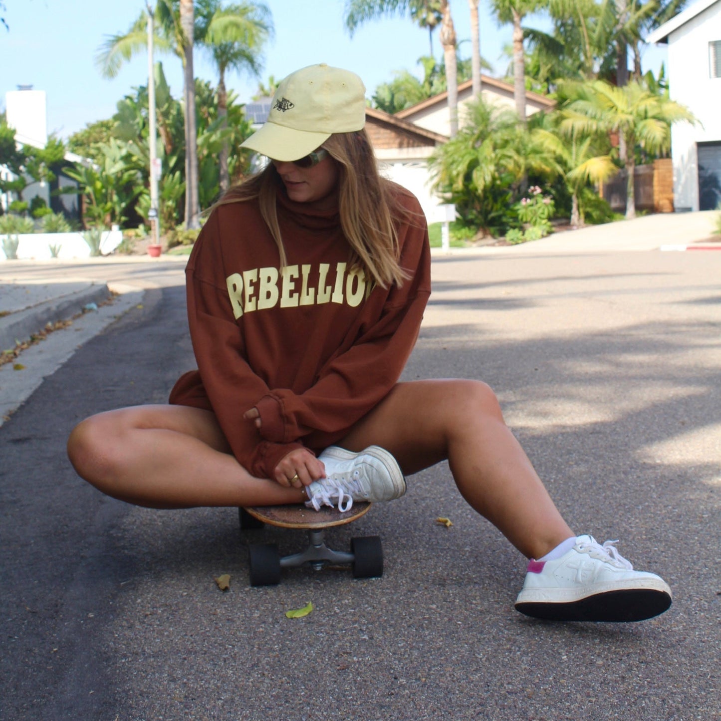 Brown Rebellious Mockneck