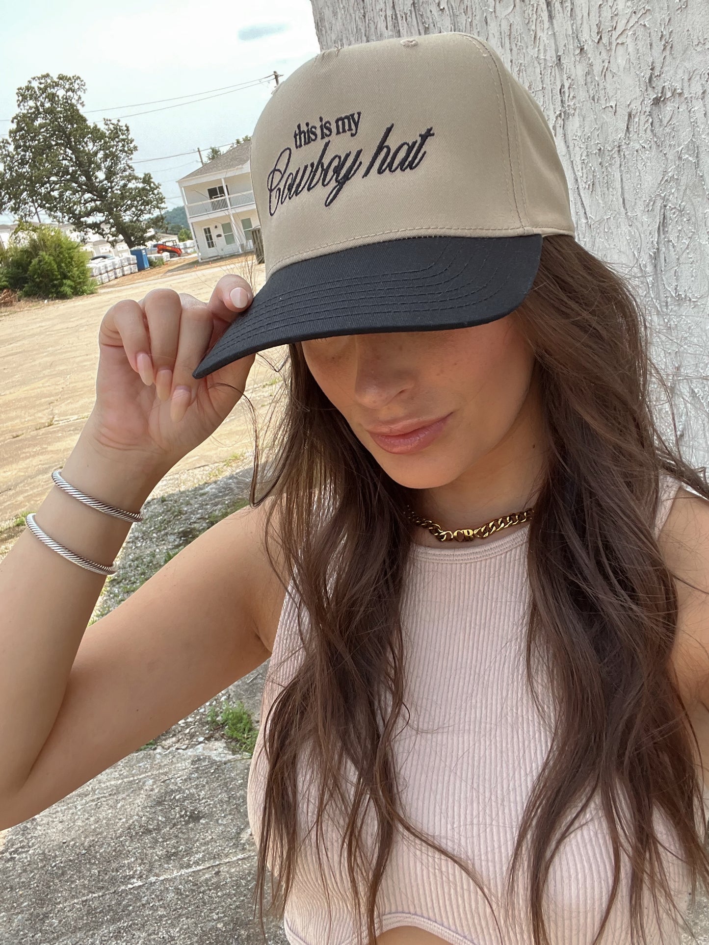 "This Is My Cowboy Hat" Vintage Trucker Hat