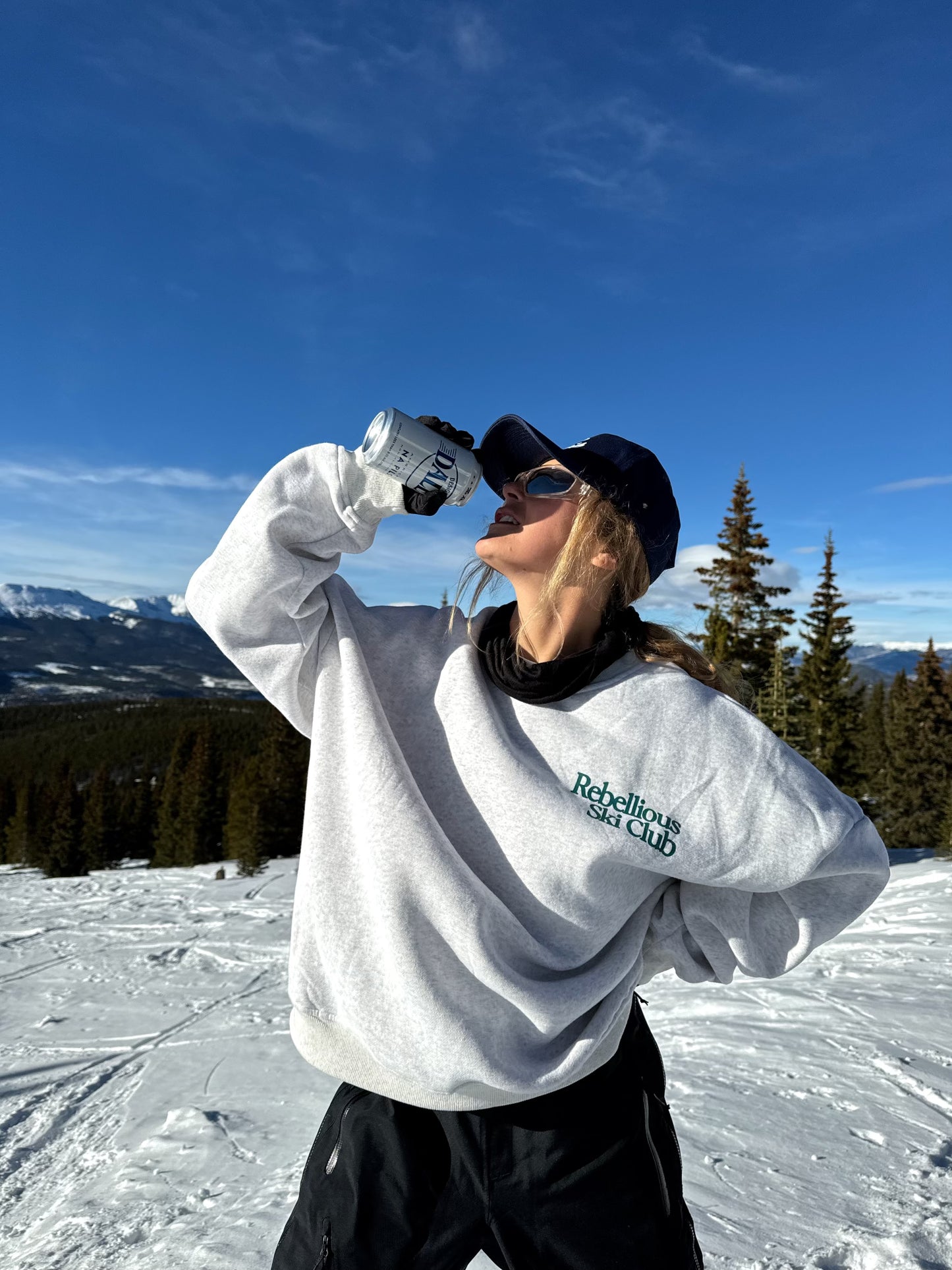 "Skiing Is Life" Crewneck