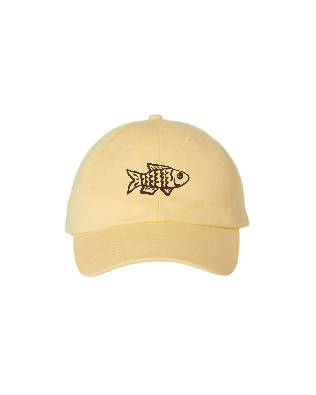 Butter Yellow Trout Dad Hat