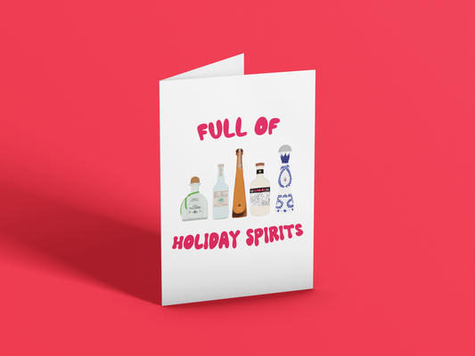 Full of Holiday Spirits Holiday Card