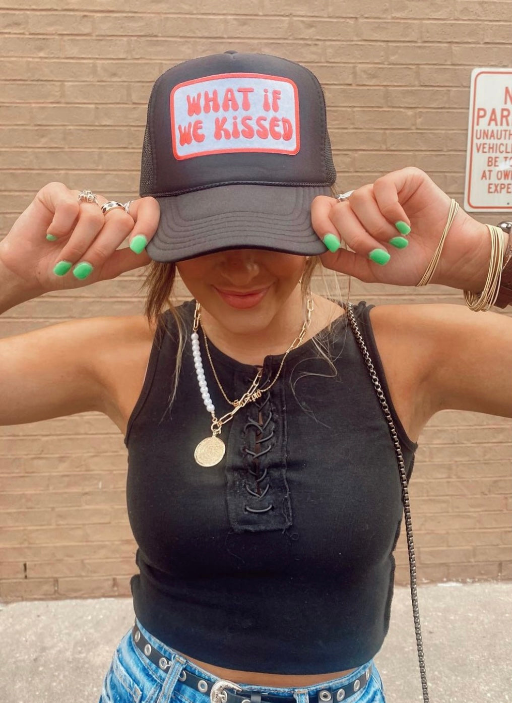 “What if We Kissed” Trucker Hat