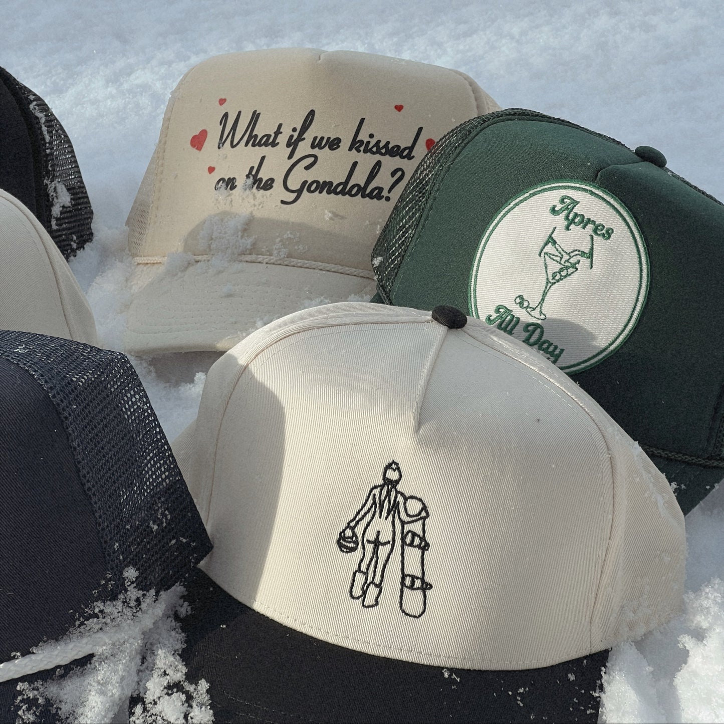 Nude Snowboard Girl - Vintage Trucker Hat