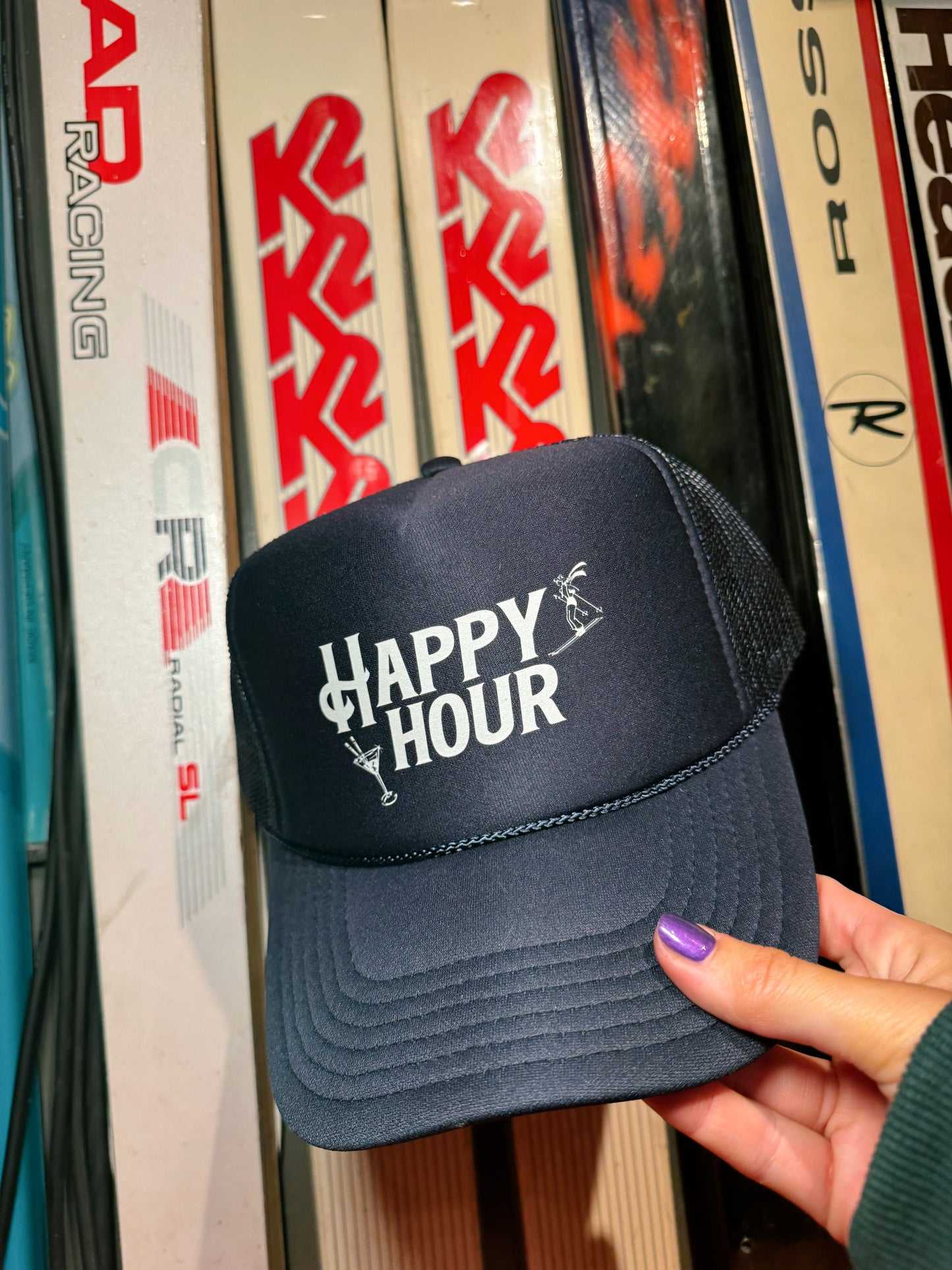 “Happy Hour” Trucker Hat