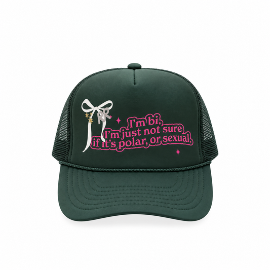I’m Bi - Hunter Green Foam Trucker Hat