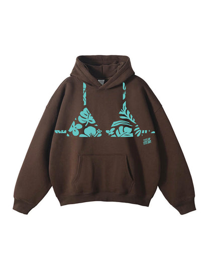 Bikini Tramp Stamp – Heavyweight Brown Hoodie