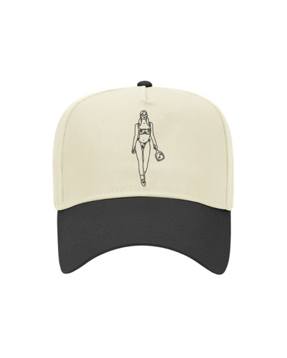 Pickleball Bikini Girl Vintage Hat