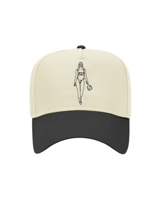 Pickleball Bikini Girl Vintage Hat