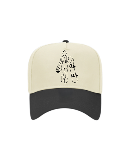 “Snowboard Girl” Vintage Trucker Hat