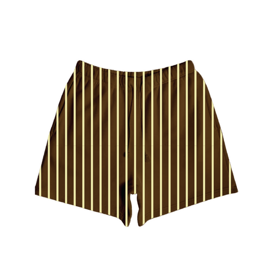 Striped Baggy Sweat Shorts
