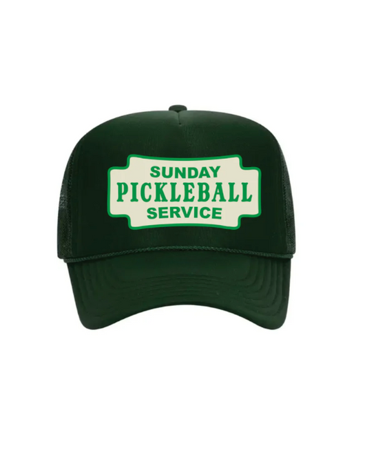 Sunday Pickleball Service Trucker Hat