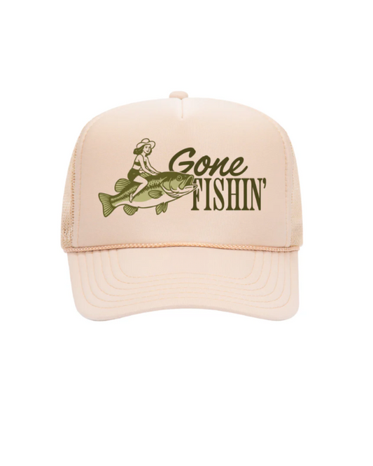 Gone Fishin' Trucker Hat