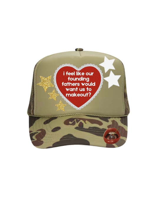 Founding Fathers Makeout Club - Camo Foam Trucker Hat
