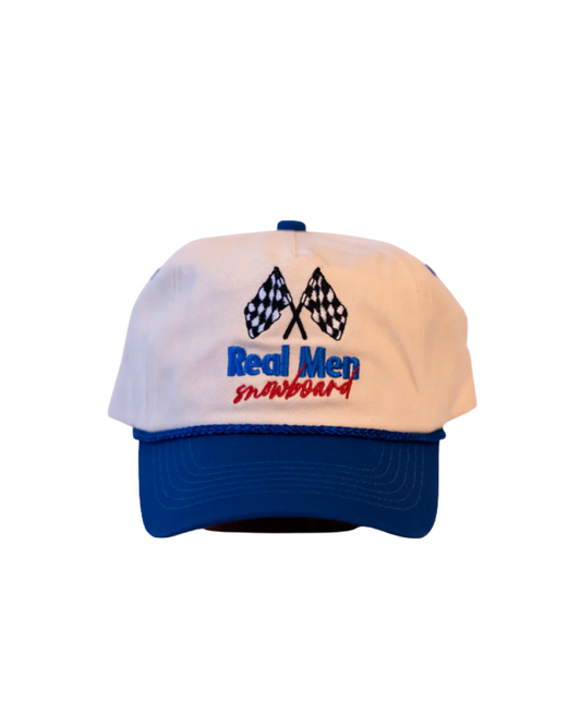 "Real Men Snowboard" Vintage Trucker Hat