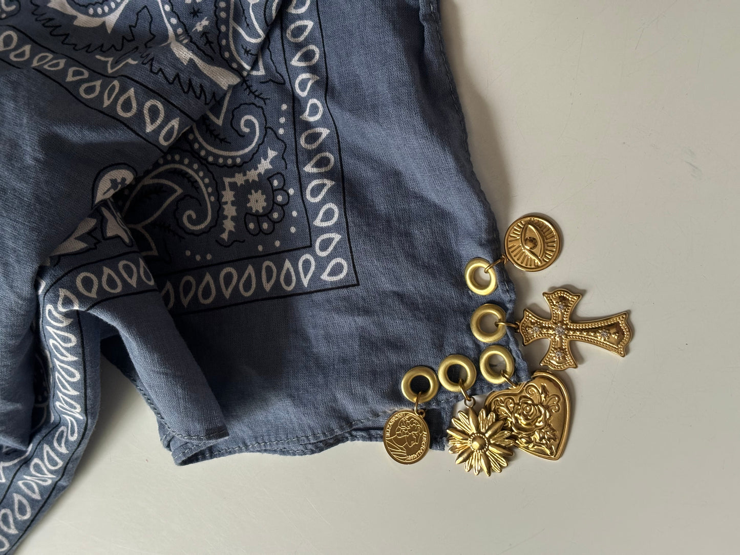 The Talisman Blue Bandana Necklace