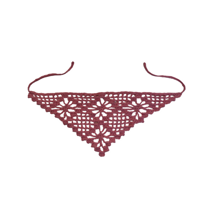 El Mar Rose Crochet Headscarf