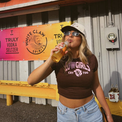 "Cowgirls Cry Too" Baby Tee