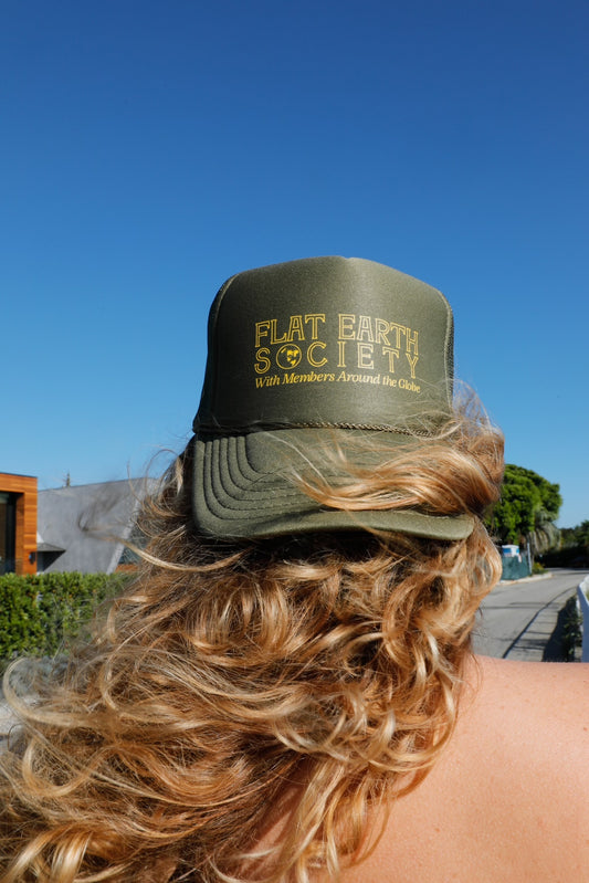 “Flat Earth Society” Trucker Hat