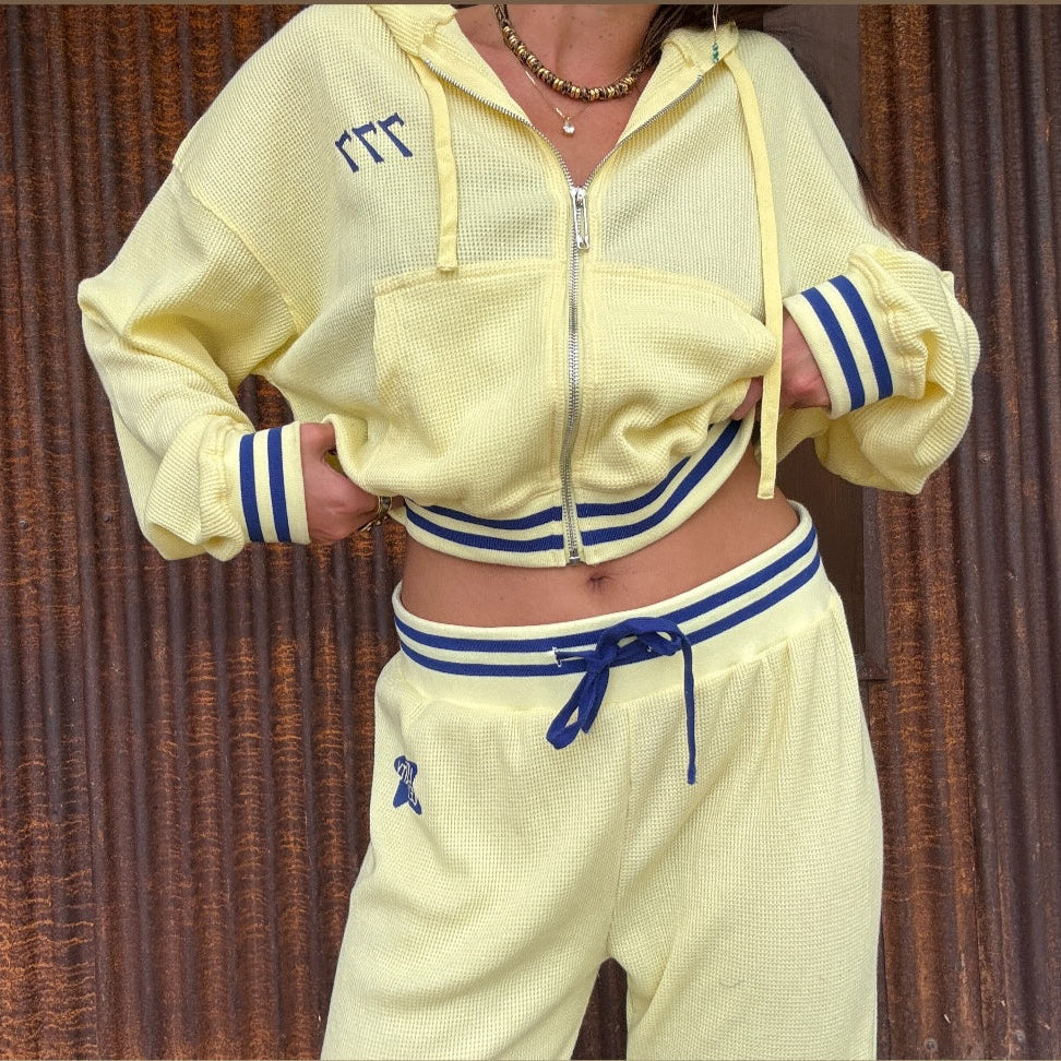 Local Celebrity Waffle Pant – Butter Yellow
