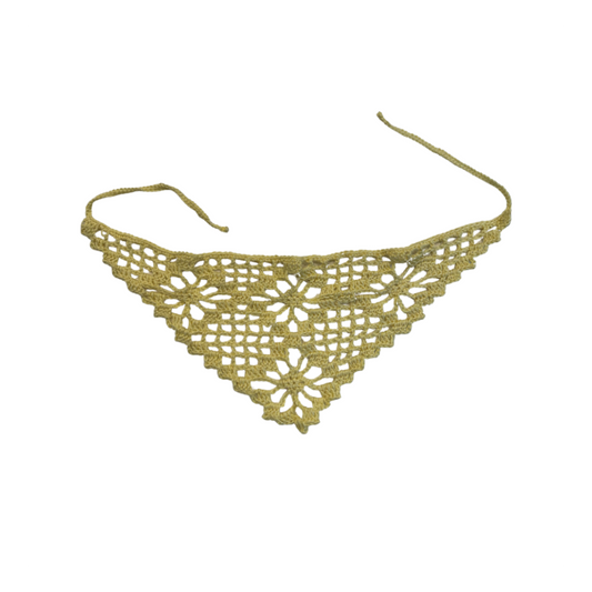 El Mar Daffodil Crochet Headscarf