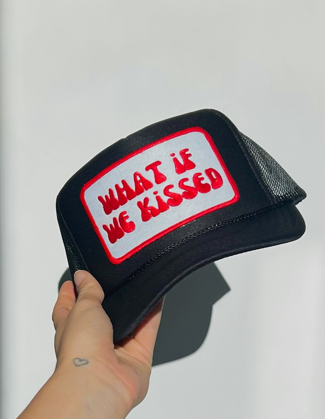 “What if We Kissed” Trucker Hat