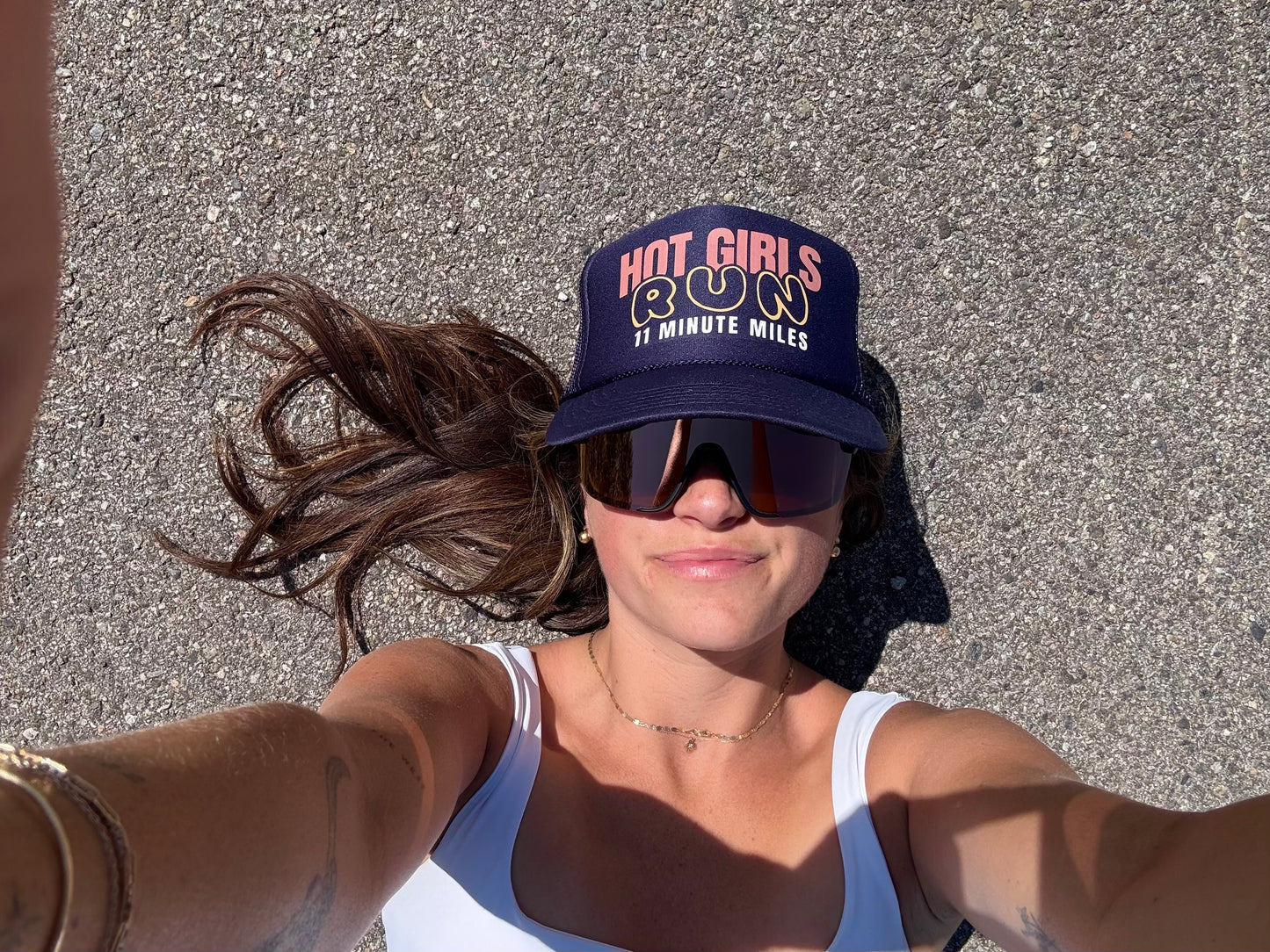 “Hot Girls Run 11 Minute Miles” Trucker Hat