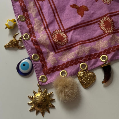 The Lucky One Purple Bandana Necklace