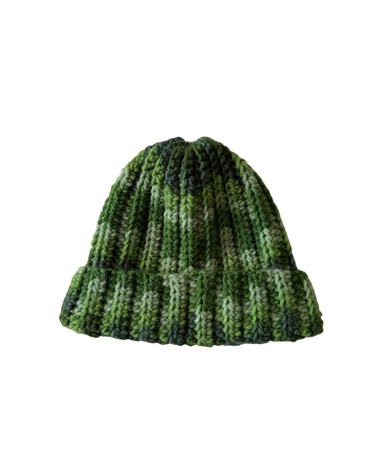 Green Multithread Knit Beanie