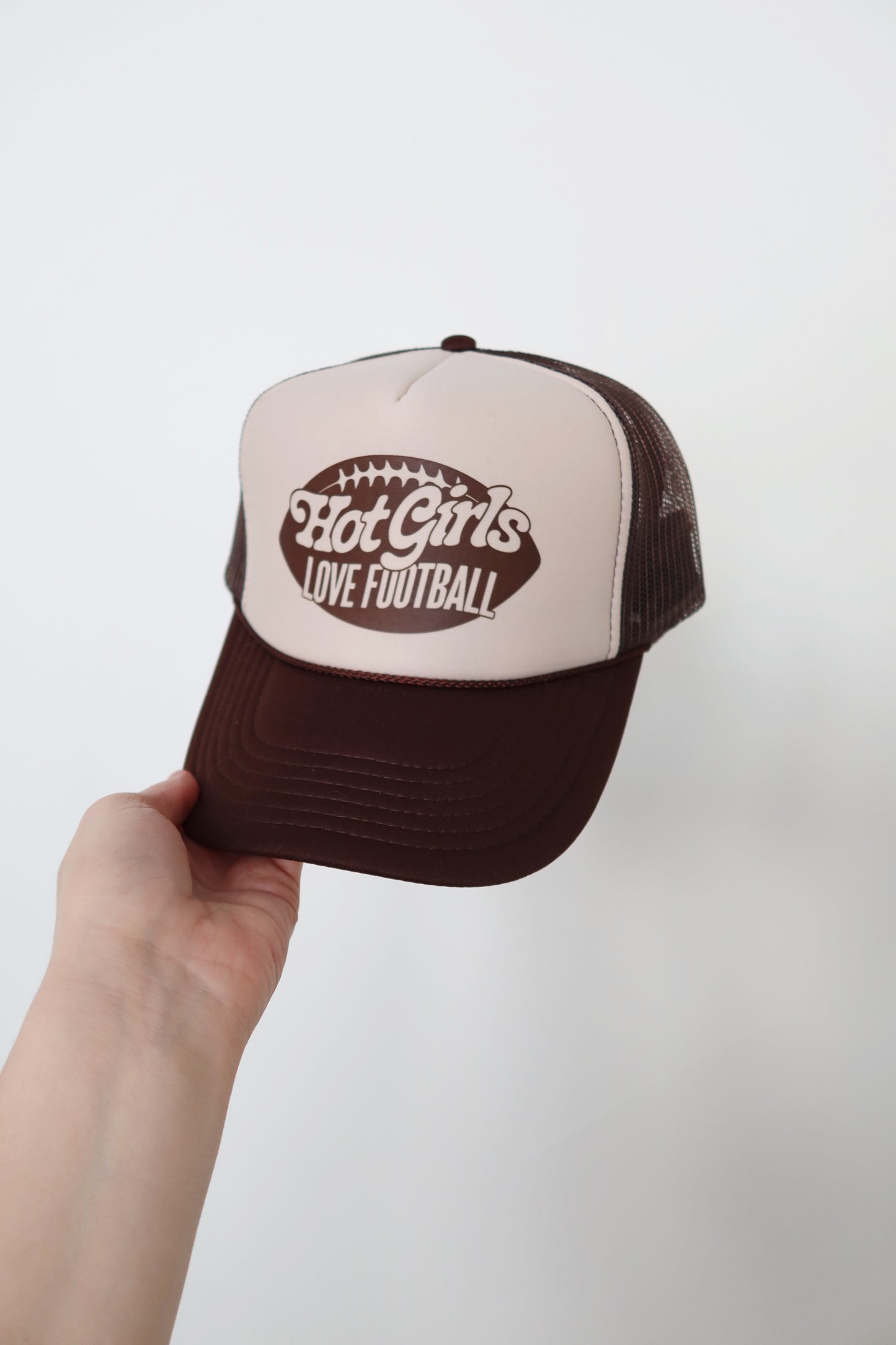 “Hot Girls Love Football” Trucker Hat