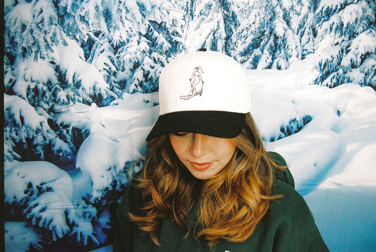 "Ski Girl” Vintage Trucker Hat