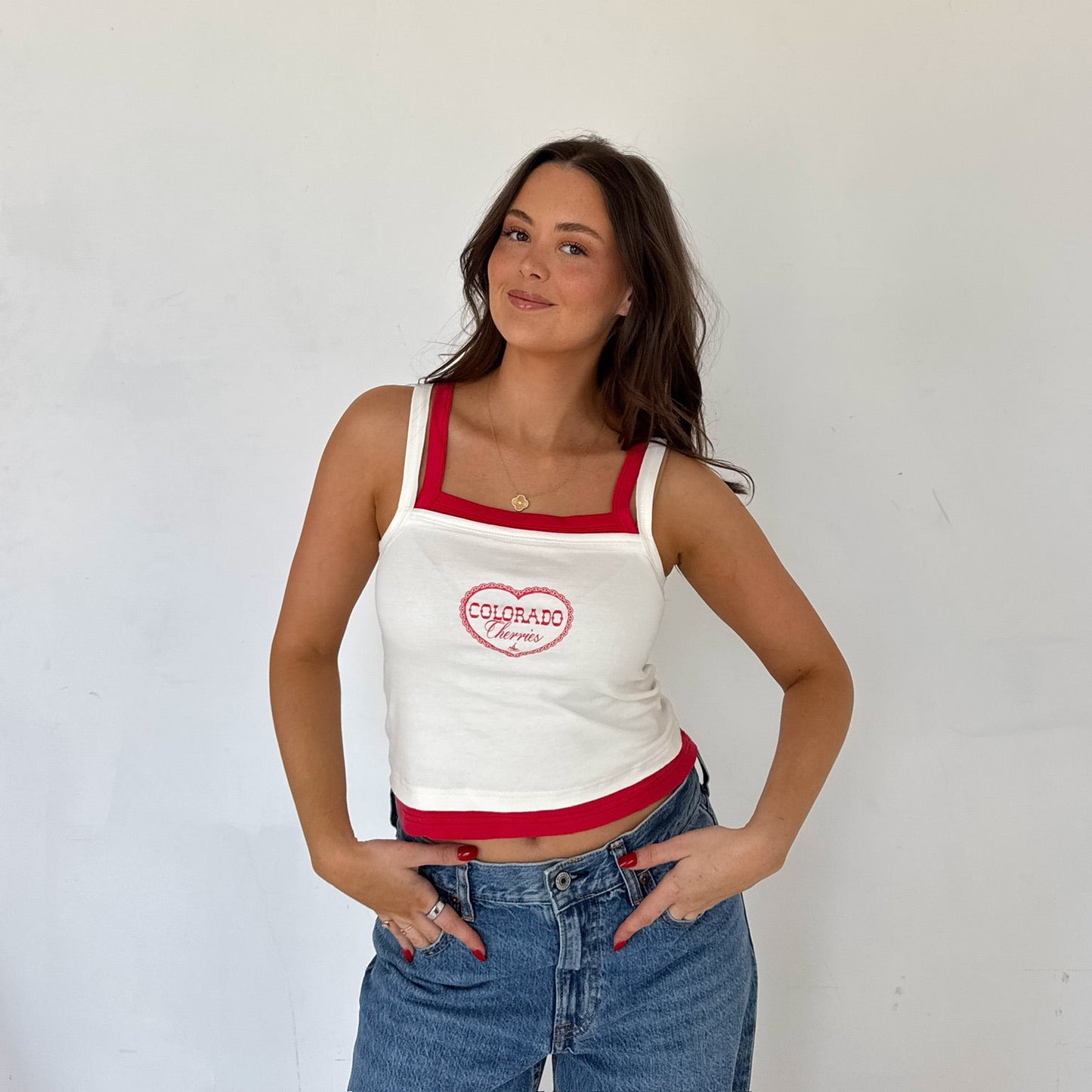 Colorado Cherries Double-Layer Tank