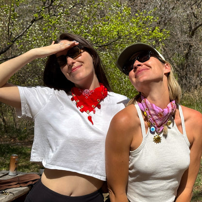 The Lucky One Purple Bandana Necklace