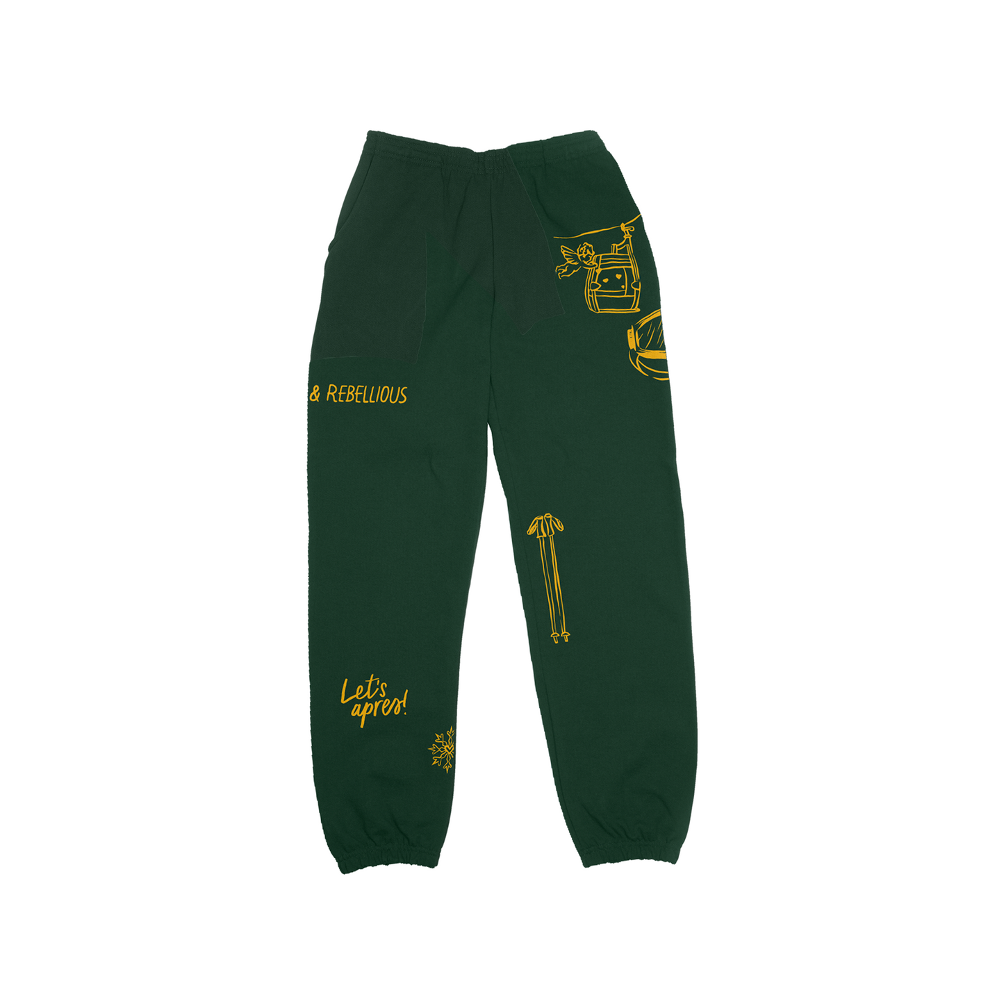 Rebellious Ski Club - Heavyweight Forest Sweatpants