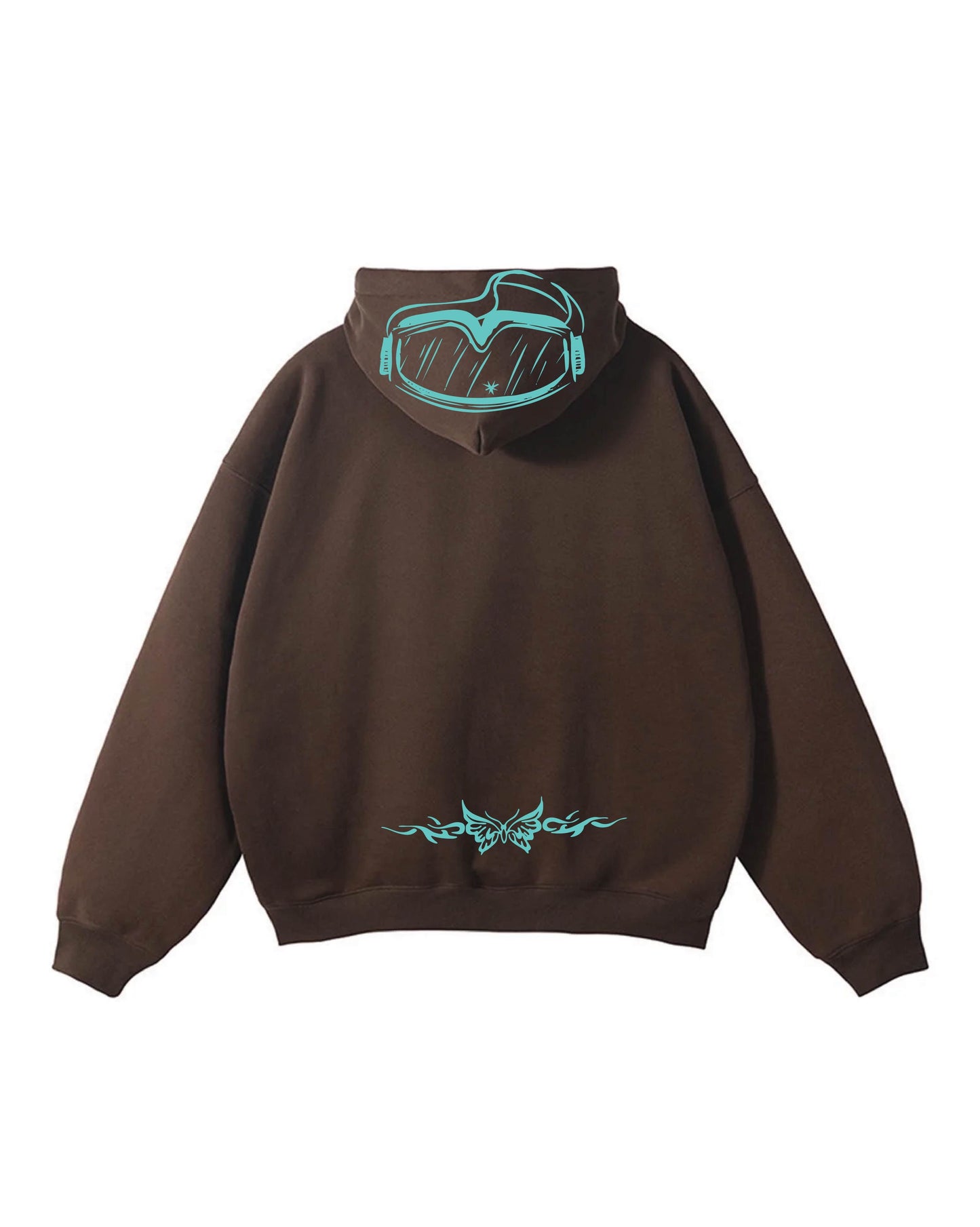 Bikini Tramp Stamp – Heavyweight Brown Hoodie