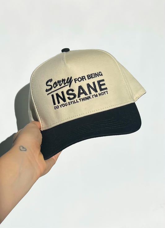 "Sorry For Being Insane" Vintage Trucker Hat