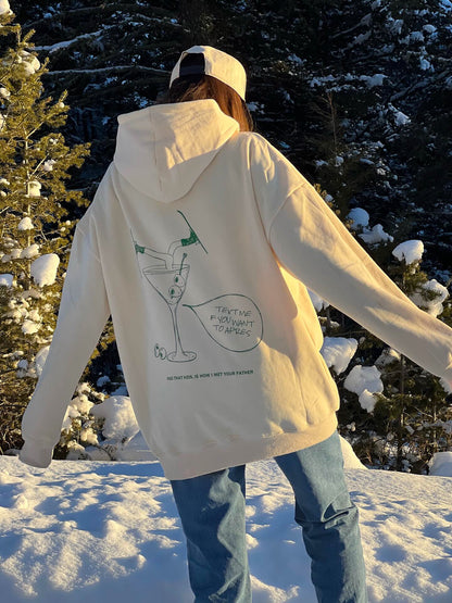 Text Me - Heavyweight Cream Hoodie